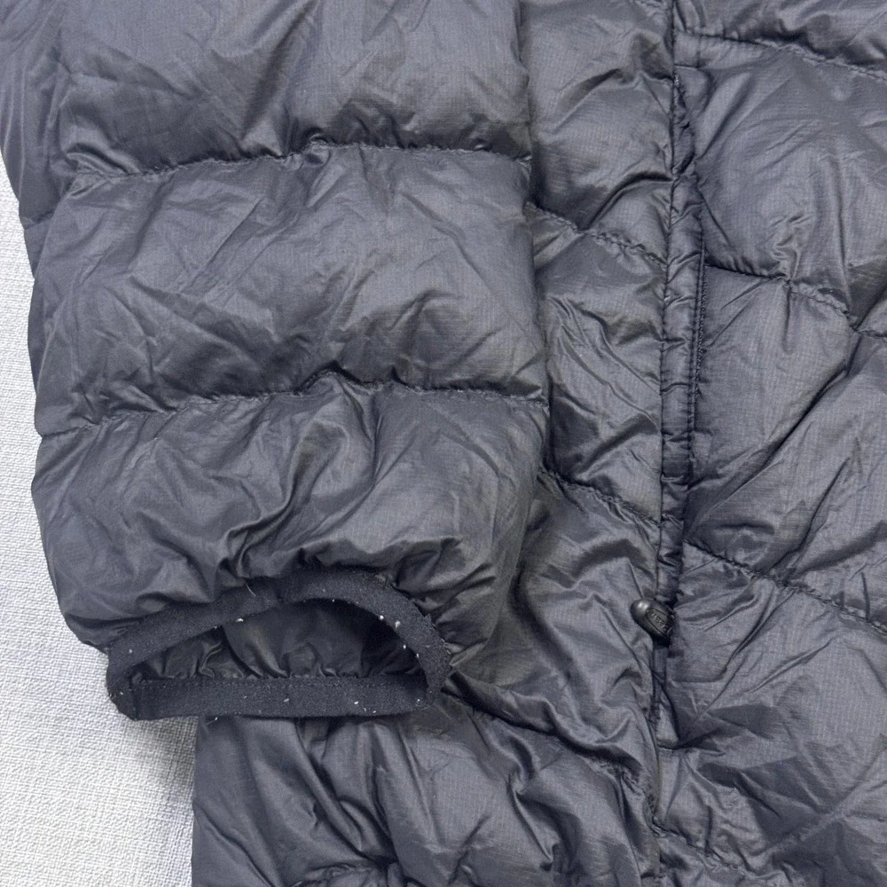 L.L. Bean Goose DownTek Puffer Jacket Mens XL Black Insulated Quilted Full Zip
